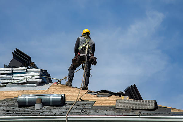 Professional Flat Roof Repair technician working in Redding, CA